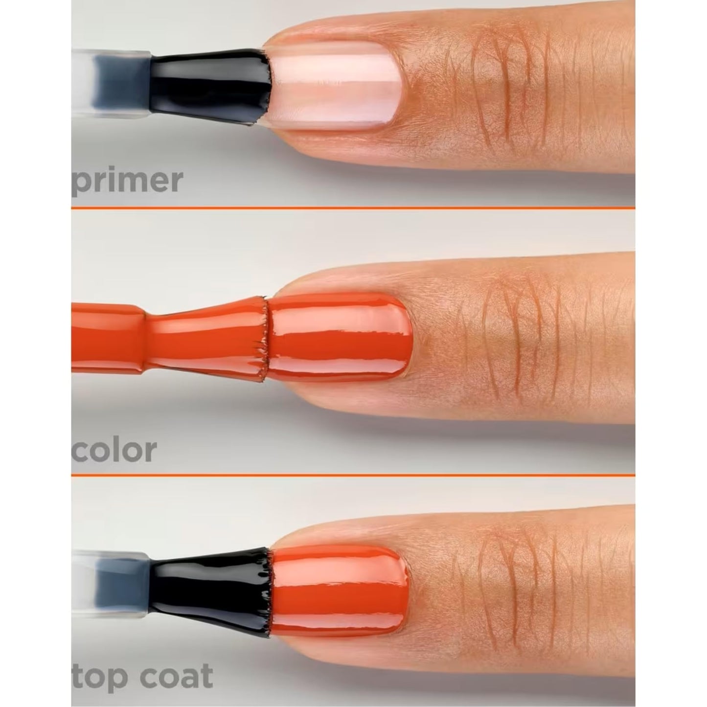 Sally Hansen Miracle Gel Salon Quality Nail Polish | Gel-Like Formula, Two-Step System, No UV Light Needed, Long Lasting | Opaque | 388 A Hot Minute | Burnt Orange Nail Color