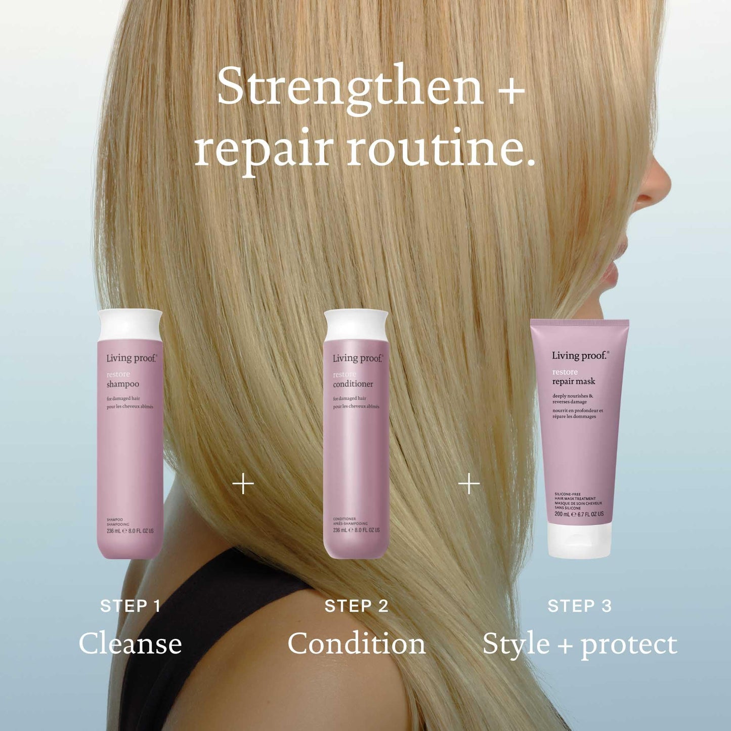 Restore Conditioner Repairs & Strengthens, Adds Shine For All Hair Types, 8 oz