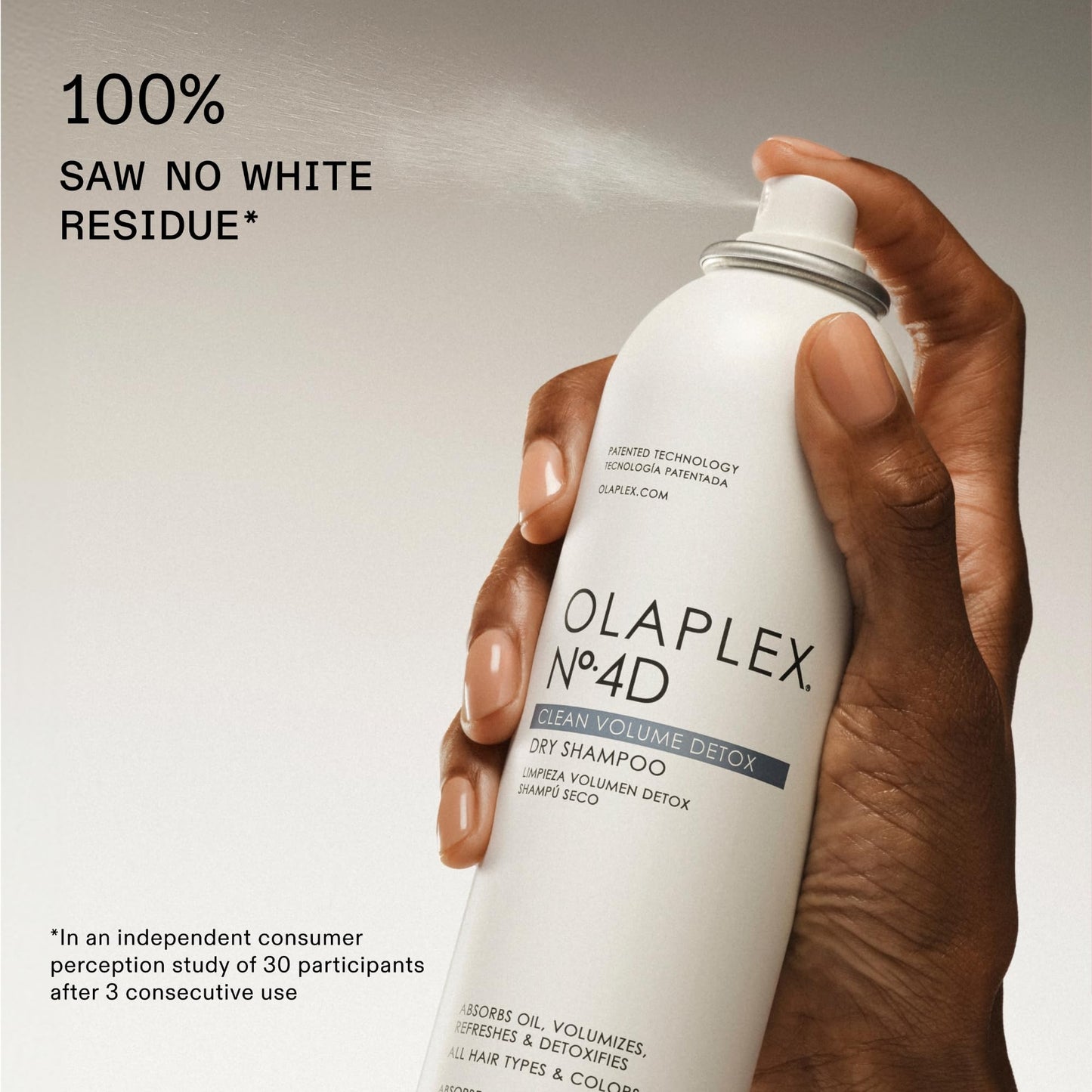 Olaplex No. 4D Clean Weightless Volume Dry Shampoo, Detoxifies Scalp, Neutralizes Odor, Leaves Hair Feeling Clean, For All Hair Types, 6.3 oz