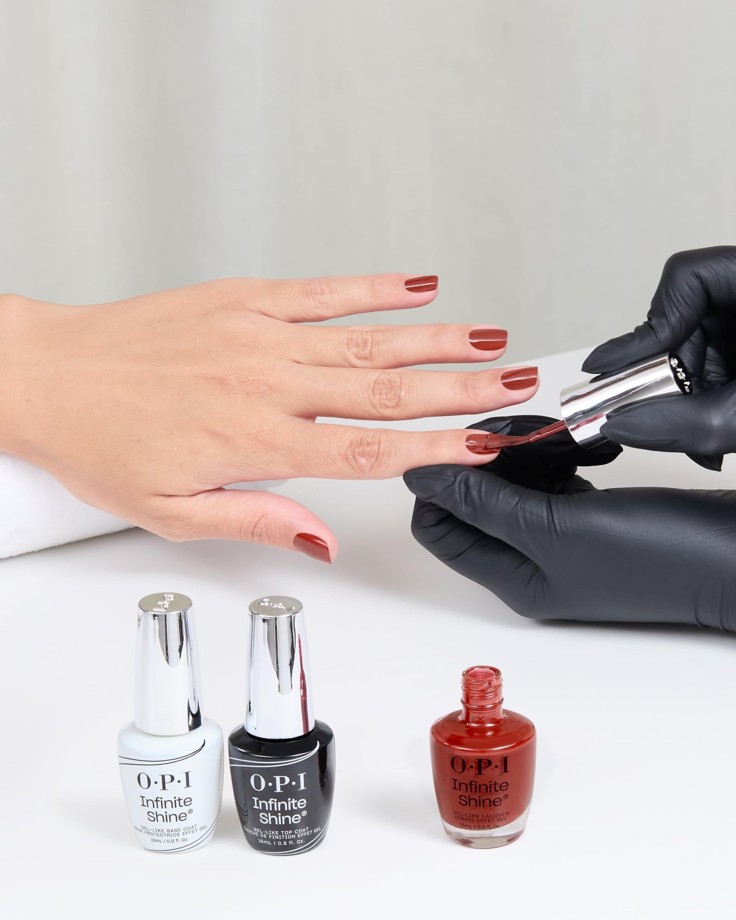 OPI Infinite Shine Nail Prep Rally | Opaque Dark Warm Red Brown Long Wear Gel Like Crème Nail Polish | What's Your Mani-tude | Fall 2025