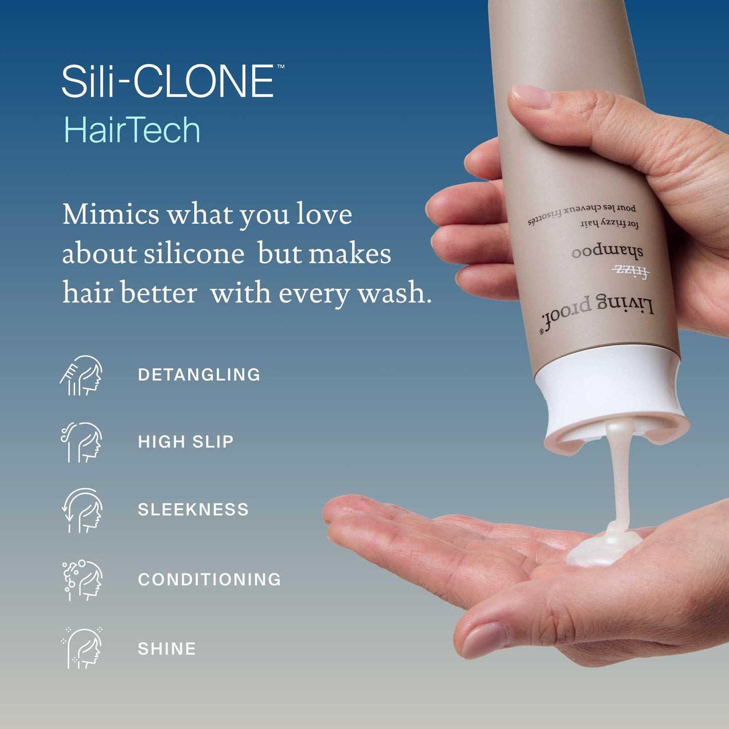 Living Proof No Frizz Shampoo Controls Frizz, Smoothes and Softens Hair for All Hair Types, 8 oz