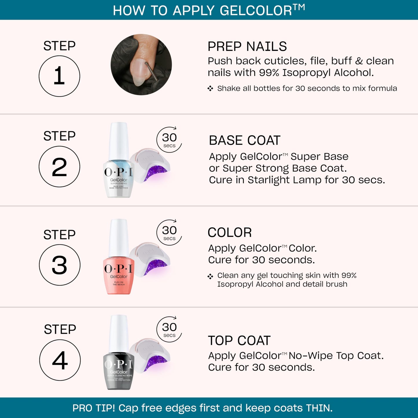 OPI GelColor Lisbon Wants Moor OPI | Opaque Soft Neutral Pink Crème LED Cure Gel Nail Polish | Salon-Quality Shine, Long-Lasting Wear | Vegan & HEMA Free | 0.5 Fl Oz