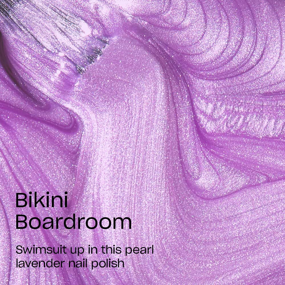 OPI Nail Lacquer Bikini Boardroom | Opaque Soft Purple Pearl Chip Resistant Nail Polish | Summer Make the Rules Collection