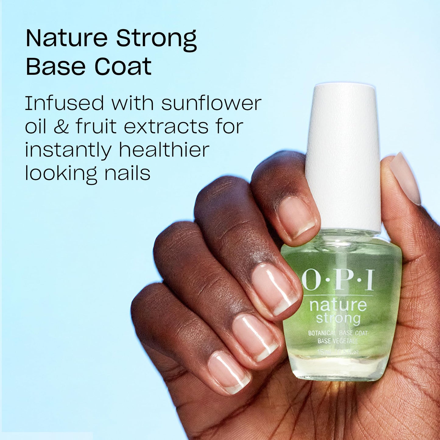 OPI Nature Strong Simply Radishing | Opaque Dark Pink Crème Natural Origin Nail Polish | Plant Based, Vegan, Cruelty Free