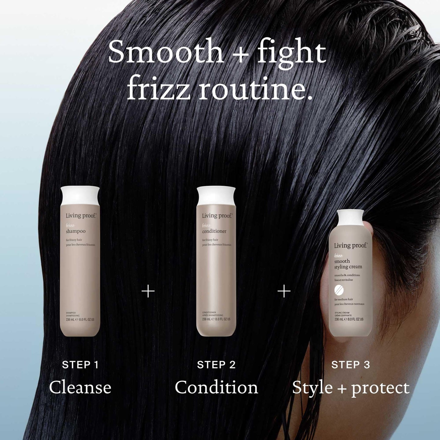 Living Proof No Frizz Shampoo Controls Frizz, Smoothes and Softens Hair for All Hair Types, 8 oz