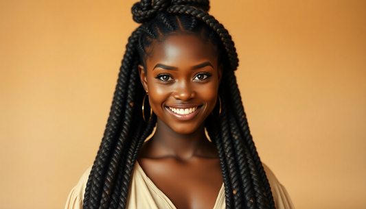 Elevate Your Style with Large Boho Knotless/Box Braids