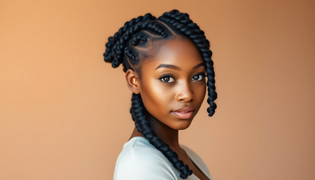 Elevate Your Style with Medium Waterloo Braids: Curls at the End
