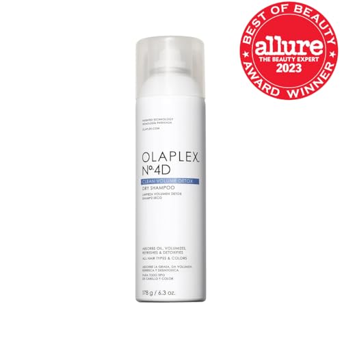 Olaplex No. 4D Clean Weightless Volume Dry Shampoo, Detoxifies Scalp, Neutralizes Odor, Leaves Hair Feeling Clean, For All Hair Types, 6.3 oz