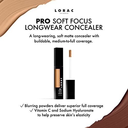 LORAC PRO Soft Focus Longwear Concealer |Buildable Coverage | Lightweight | 7.5 Light