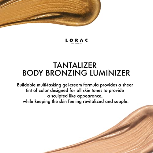 LORAC Tantalizer Body Bronzing Luminizer | Bronzing Lotion | Full Body Bronzer | Champagne Bronze