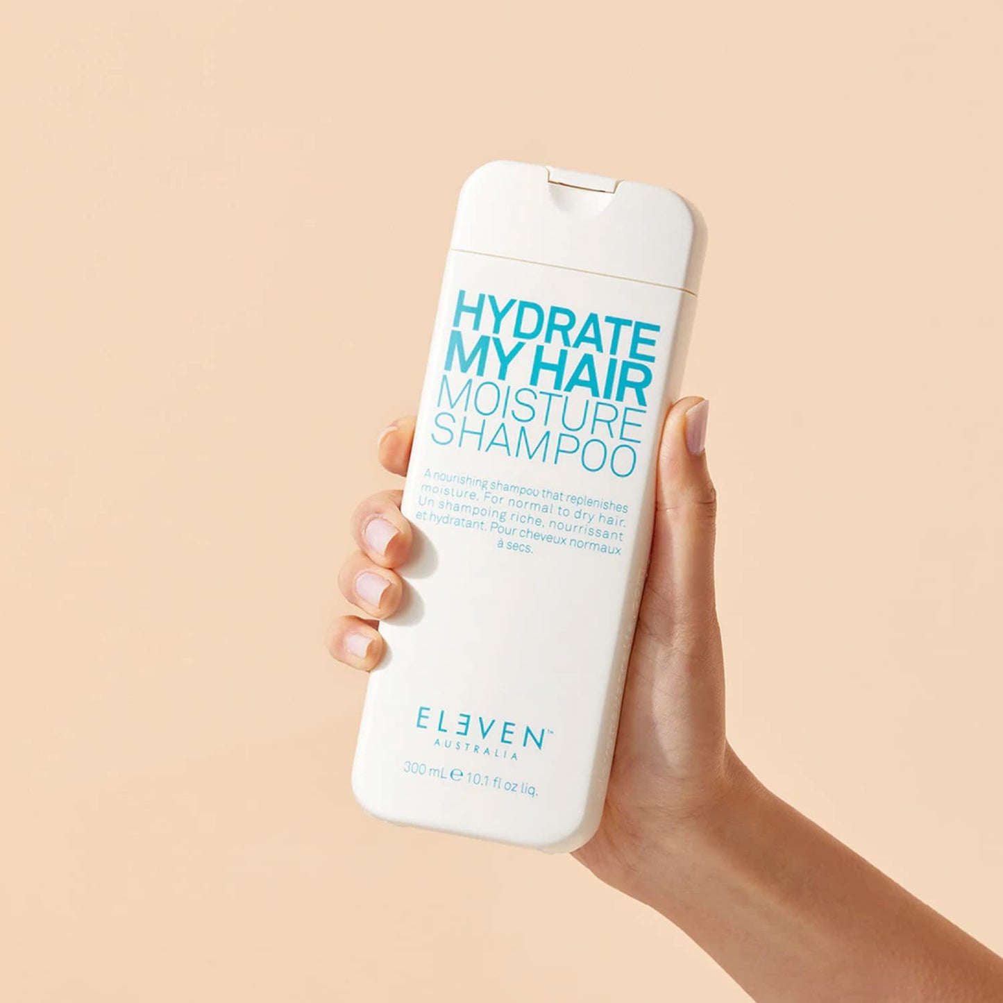 ELEVEN AUSTRALIA Hydrate My Hair Shampoo - Moisturizing, Color-Safe, Anti-Frizz, Nourishing Formula for Dry, Damaged Hair - Protects Against Heat & Environmental Damage, For Daily Use - 10.1 Fl Oz