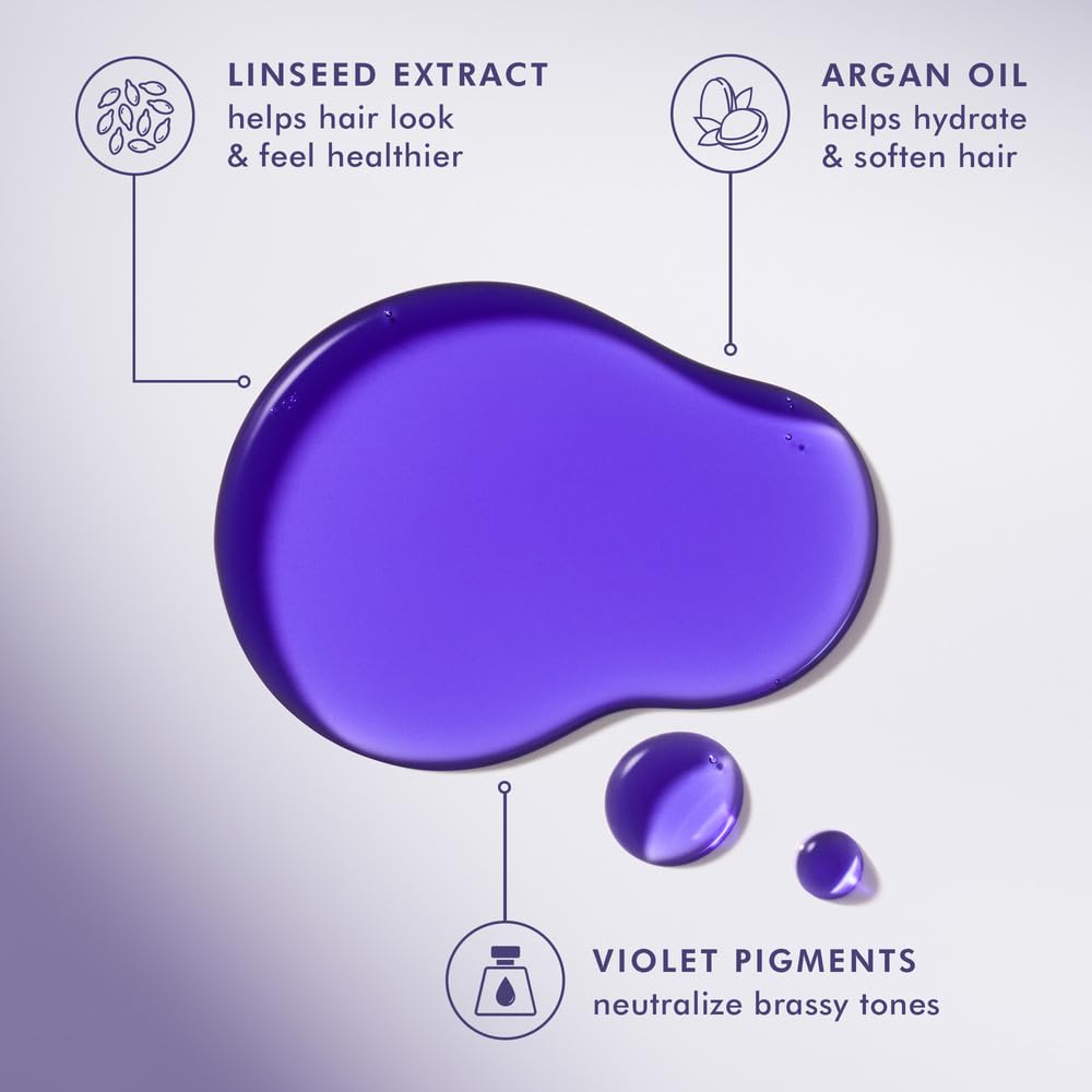 Moroccanoil Treatment Purple Hair Oil for Blonde Hair, 1.7 Fl. Oz.