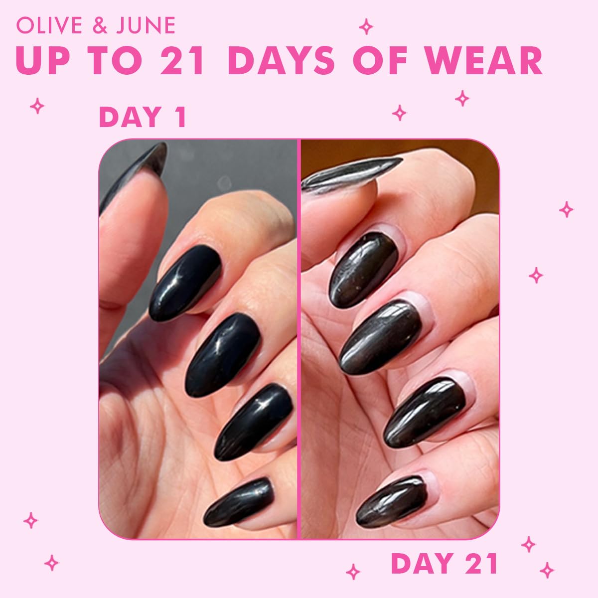 Olive & June Gel Polish Base Coat | UV LED Nail Lamp Needed | Long Lasting Formula | Up to 21 Days of Wear | No Damage Removal | Salon-Quality Manicure Pedicure at Home |Vegan HEMA-Free Cruelty-Free