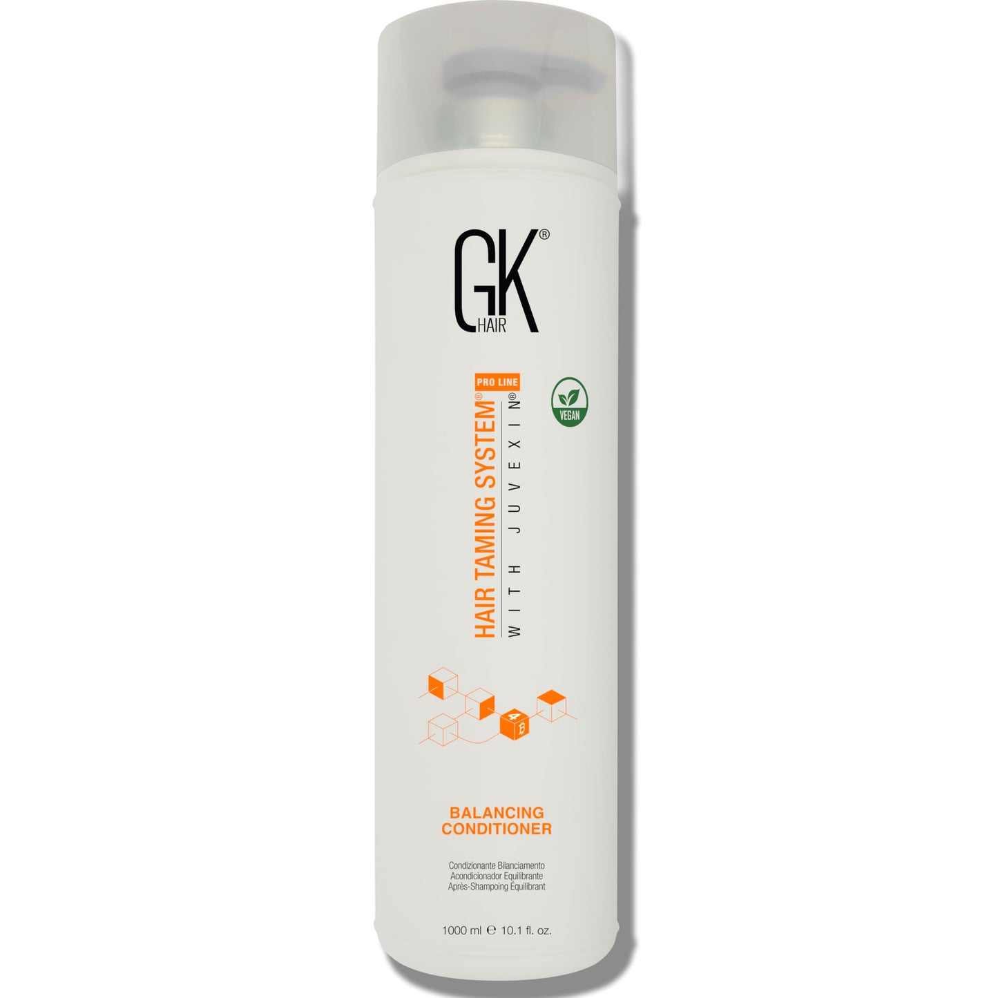 GK HAIR Global Keratin Balancing Conditioner (33.8 Fl Oz/1000ml) For Oily & Color Treated Hair Daily Use After Shampoo Conditioning Deep Cleanser & Impurities Remover Restores pH Levels
