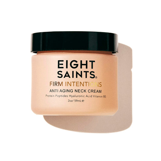Eight Saints Firm Intentions Anti Aging Neck Cream, Natural & Organic, For Firming Skin and Reducing Wrinkles, 2 Ounces