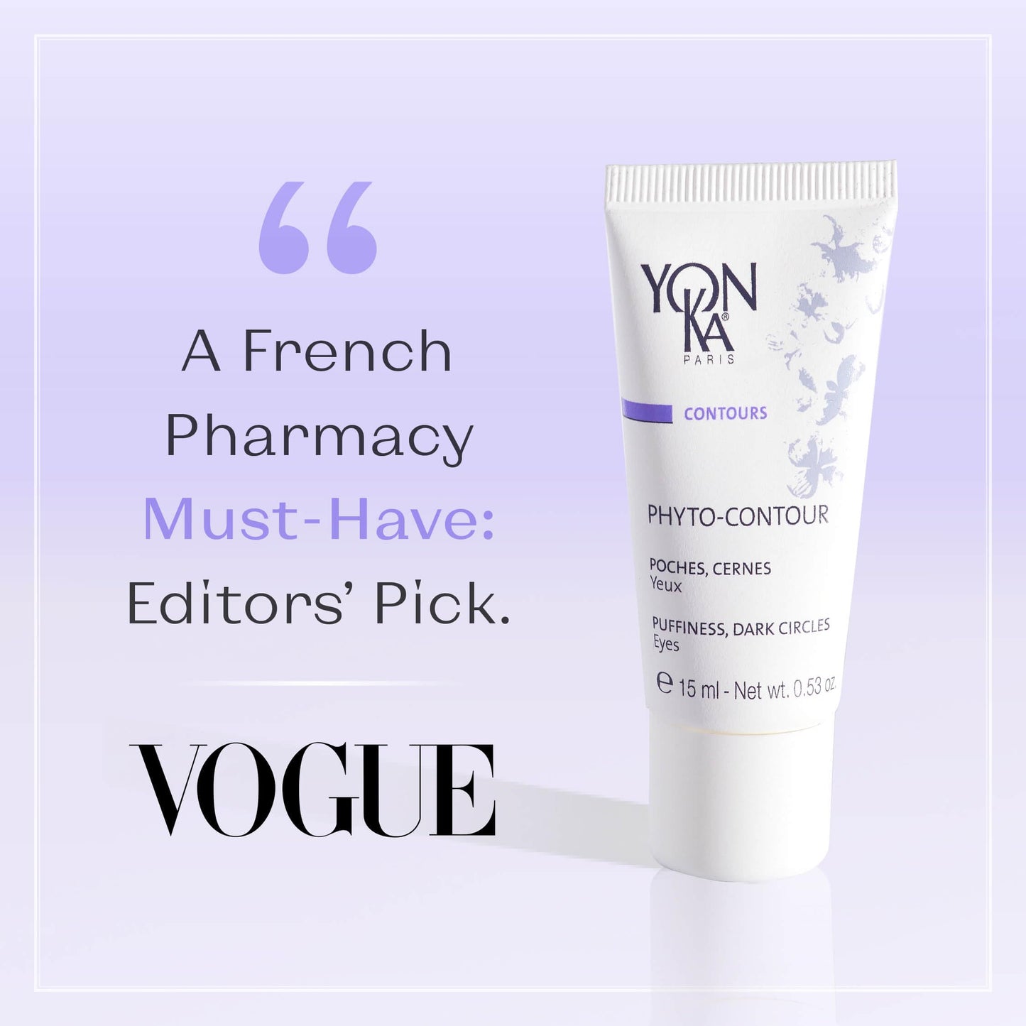 Yonka Phyto-Contour | Anti-Aging Eye Cream with Rosemary Extract | Reduces Puffiness & Dark Circles | For All Skin Types and Paraben-Free | 0.5 fl oz