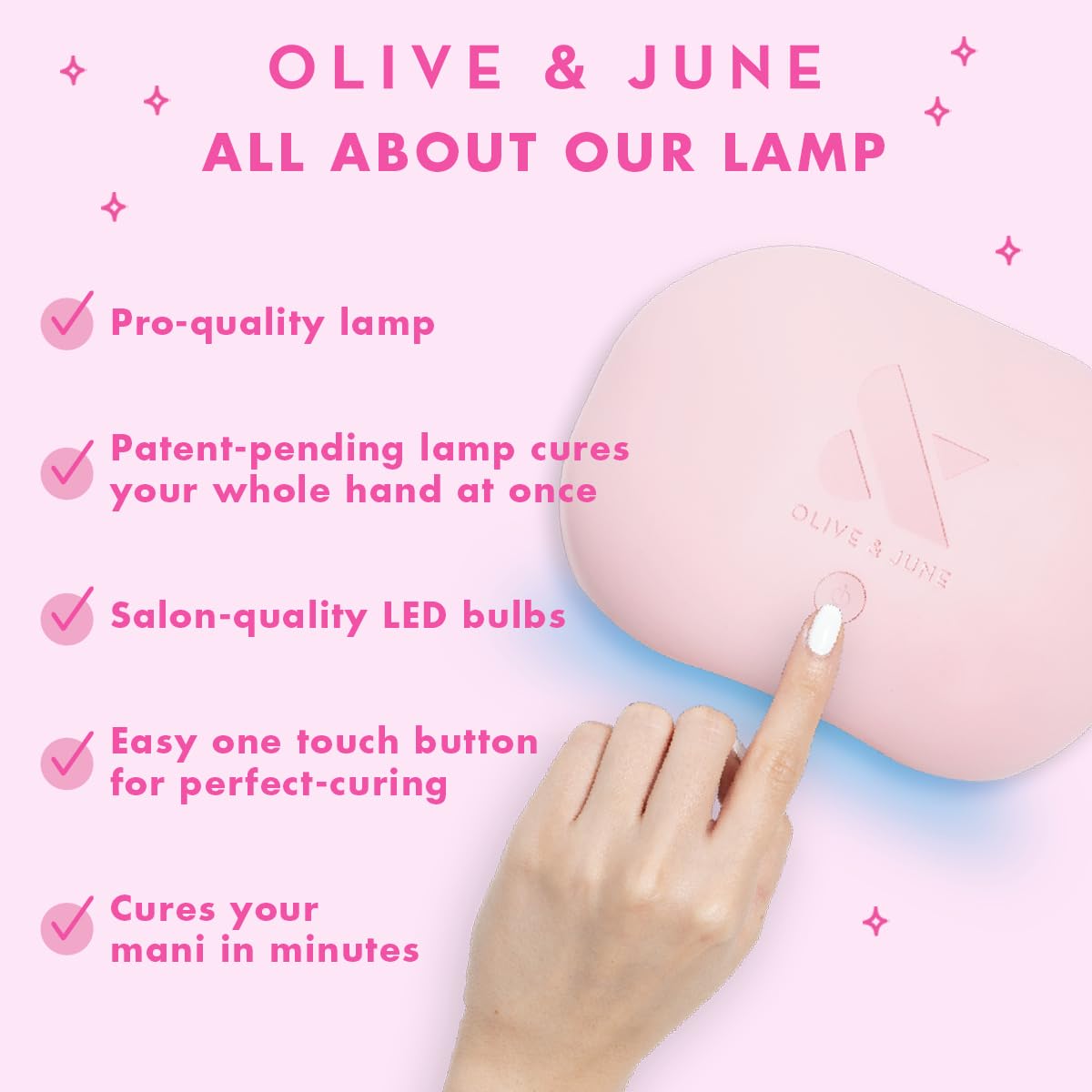 Olive & June Gel Polish Base Coat | UV LED Nail Lamp Needed | Long Lasting Formula | Up to 21 Days of Wear | No Damage Removal | Salon-Quality Manicure Pedicure at Home |Vegan HEMA-Free Cruelty-Free
