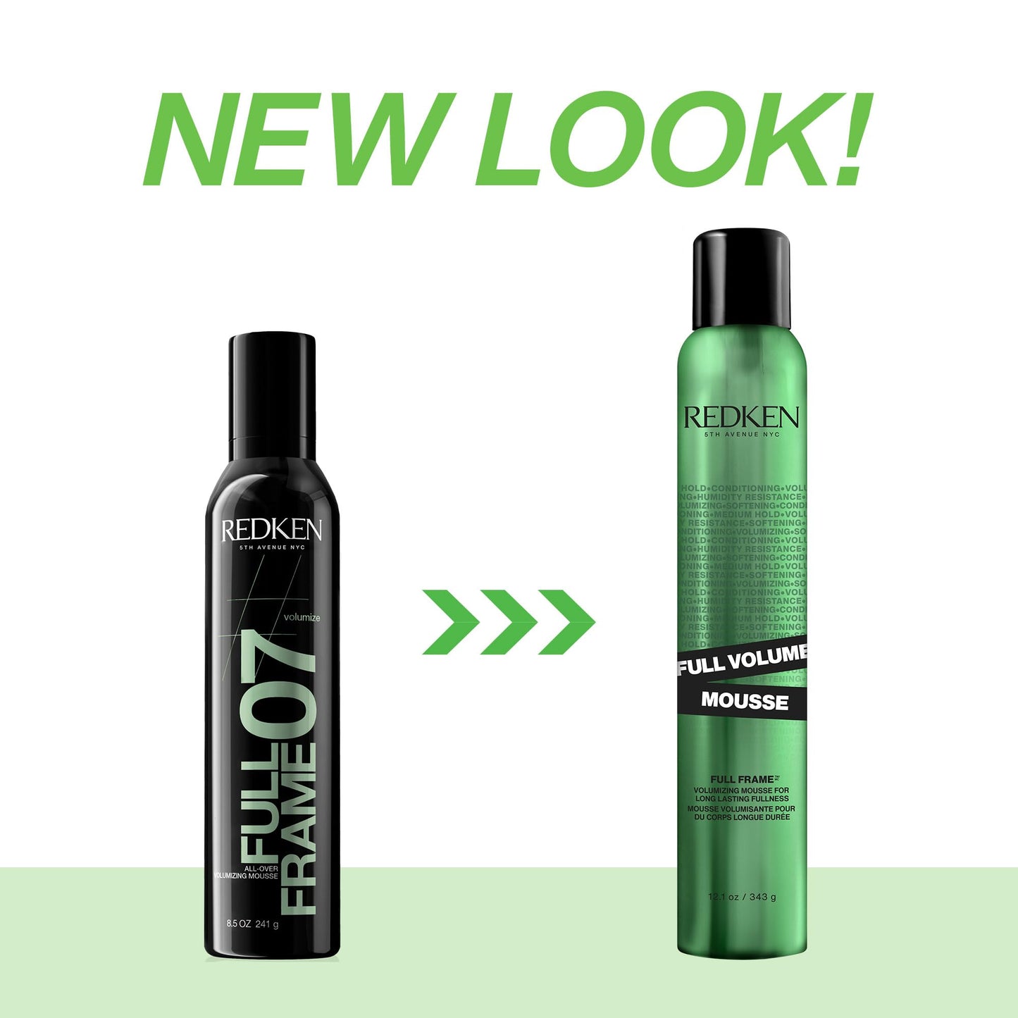 Redken Full Volume Mousse For All Hair Types - Volumizes and Moisturizes Hair, Protects Against Heat & Damage, 12 oz