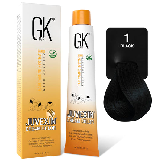 GK HAIR Global Keratin Permanent Hair Cream Color with 87+ Shades (3.4 Fl Oz/100ml) Nourishing & Cleansing Colors for Styling Long Lasting Natural Toner