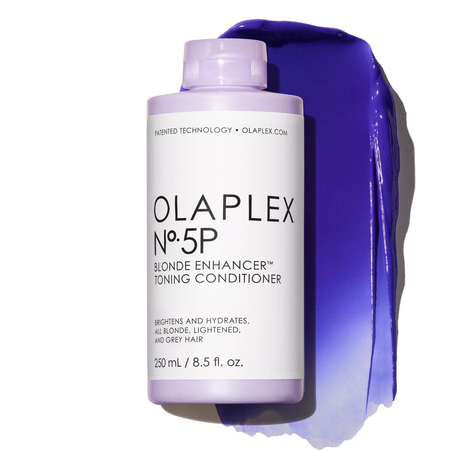 Olaplex No. 5P Blonde Enhancer Purple Toning Conditioner, Repairs, Hydrates, & Brightens All Blonde, Lightened, & Grey Hair, 8.5 fl oz