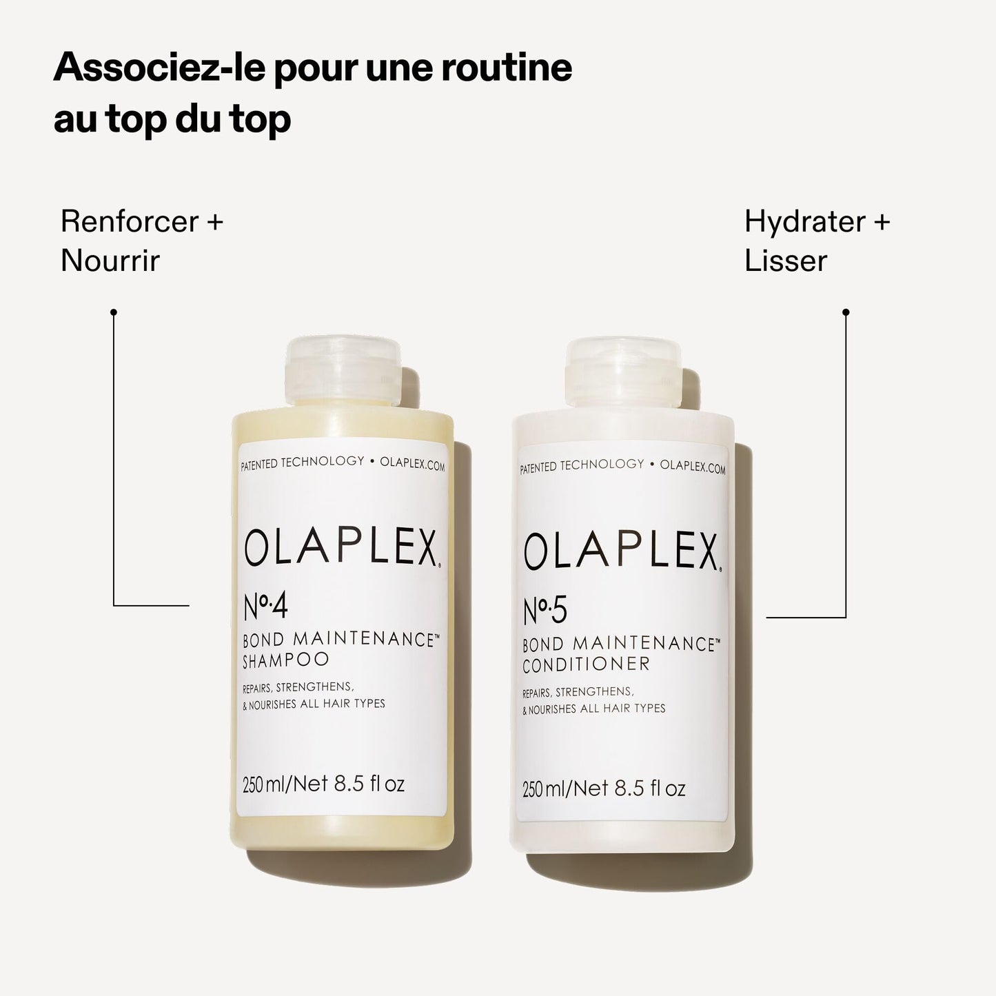 Olaplex No 4 Shampoing D'entretien des Liaisons, Répare, Renforce et Nourrit Tous Types de Cheveux, Apporte Brillance et Douceur, Sans Sulfate, 250ml