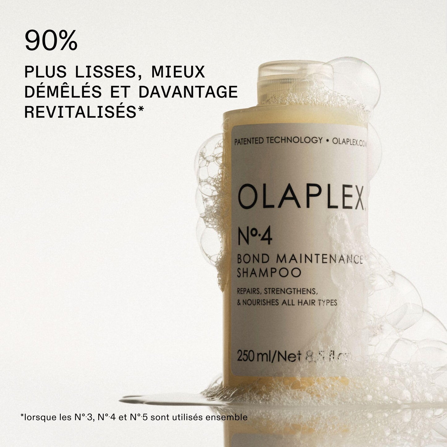 Olaplex No 4 Shampoing D'entretien des Liaisons, Répare, Renforce et Nourrit Tous Types de Cheveux, Apporte Brillance et Douceur, Sans Sulfate, 250ml