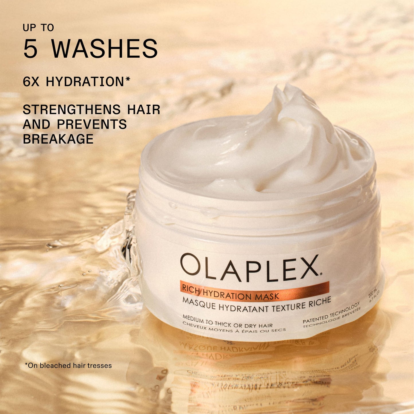 Olaplex Rich Hydration Mask: Cuticle Sealing Mask to Hydrate & Control Frizz for Dry or Medium to Coarse Hair, 200 ml / 6.7 Fl. Oz.