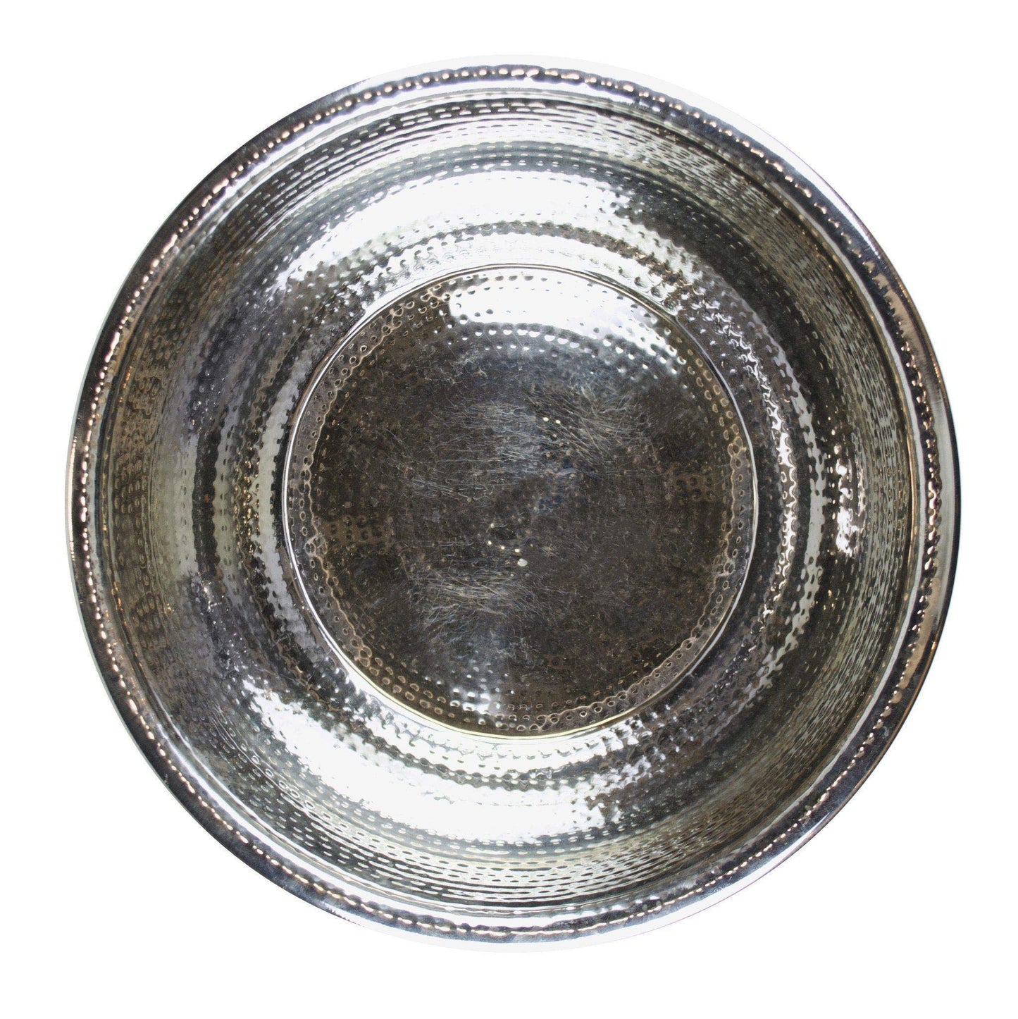 Signature Pedicure Bowl - Hammered Stainless Steel