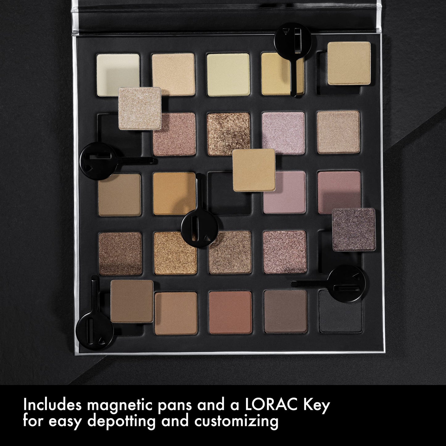 LORAC PRO Matte & Shimmer Eyeshadow Palette, Meraki | Glitter | Mirror Compact | Cruelty Free, Gluten Free, Vegan